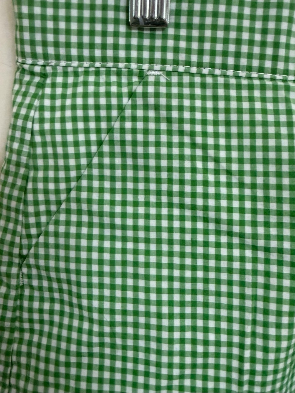 Jamie and Jack Green Gingham Girls Shorts - Picture 2 of 6